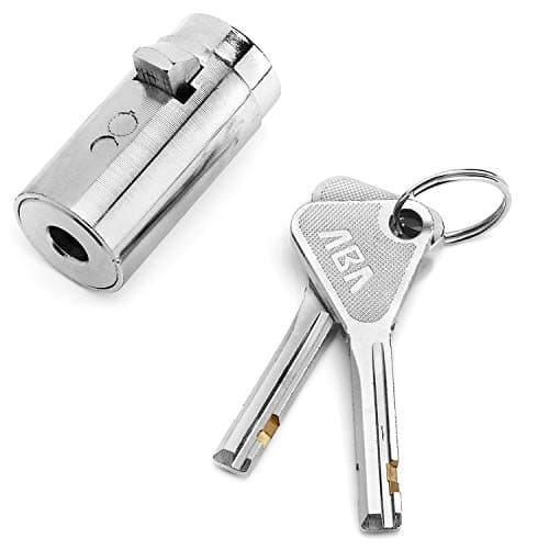 High Security Vending Machine Lock with European Keyway, Chrome Finish, Keyed Alike