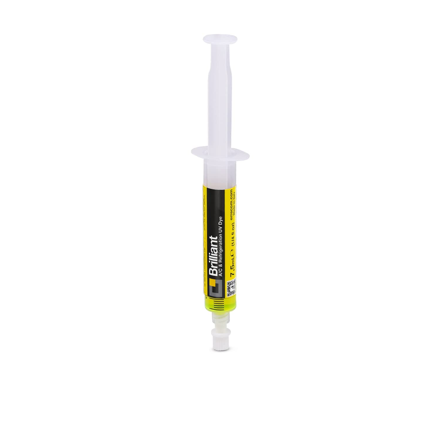 Brilliant - 7.5 ml, Fluorescent UV Dye for Detecting Refrigerant Gas Leaks in Air Conditioning and Refrigeration Systems (No Adapters Included)