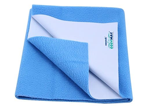 Cozymat Waterproof, Breathable, Reusable Mat/Underpad/Absorbent Sheets/Mattress Protector (Size: 70 x 50 Centimeter, FIROZA)