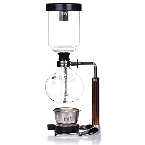 TAMUME 5 Cup Syphon Maker Vacuum Coffee Maker for Brewing Coffee and Tea with Extended Handle