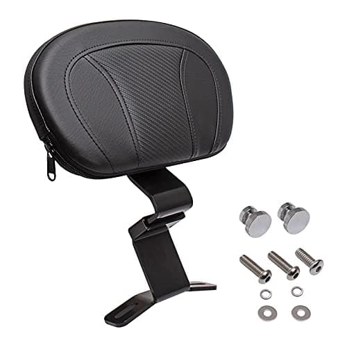Detachable Black Front Driver Rider Backrest Pad Custom Kit Fits for Harley Touring CVO Street Glide Road Glide Road King Special Classic Electra Glide 2009-2023 2021 2020 2019 2018