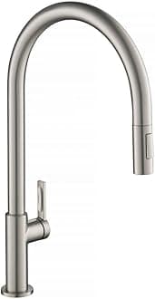 Kraus KPF-2821SFS Oletto High-Arc Single Handle Pull-Down Kitchen Faucet, 21 Inch, Spot Free Stainless Steel