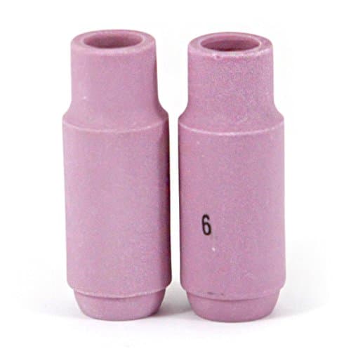 COREONE WELDINGSolutions - Alumina Nozzle Ceramic Shield Cup #6 Model 10N48 2 Pack
