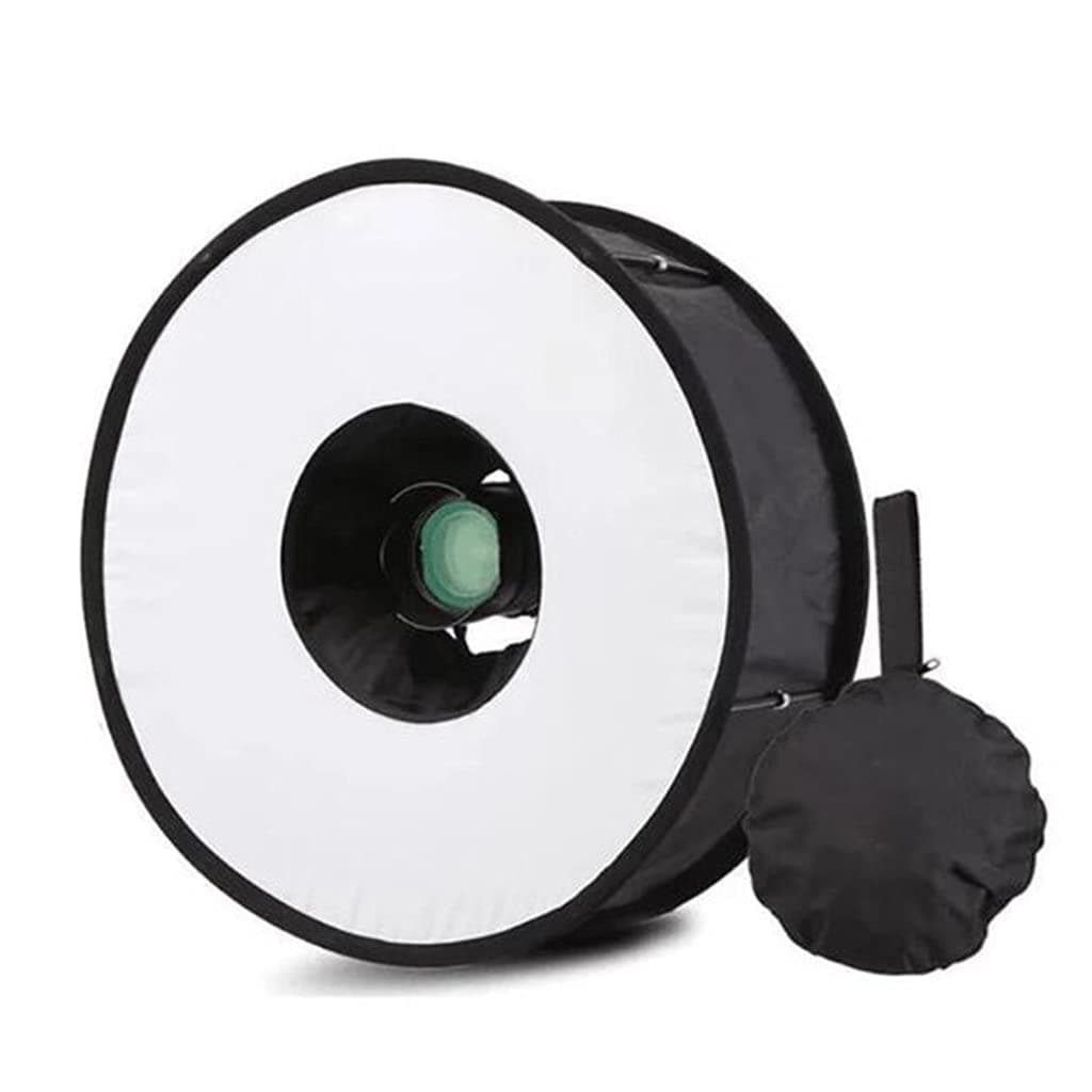 CIFE Ring Softbox Softbox Flash Light Stand 45cm Foldable Diffuser Ring Speedlight Soft Box for Canon Nikon Speedlight
