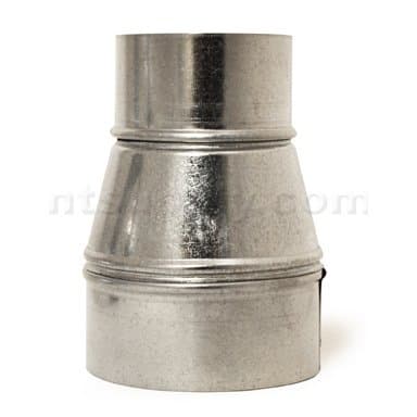 5x4 Single Wall Galvanized Metal Duct Reducer / Increaser 5" to 4" / 4" x 5" HVAC, Heating, Cooling, Venting, Flue Duct, Exhaust piping, Fresh Air, Stove, 240 CFM, Contractors, Building Supplies