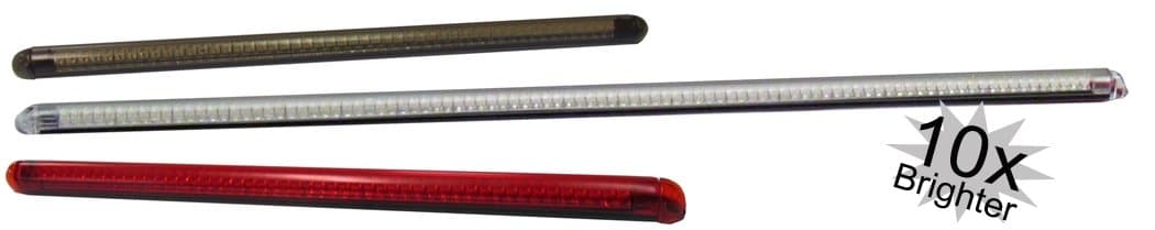 Red Ampd Z-Flex LED strip lights 10x brighter - 8.15 inches (Smoke Tube)