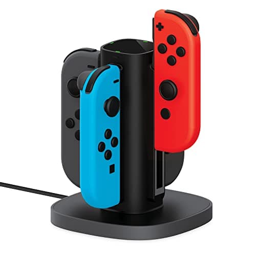 TalkWorks Nintendo Switch Joy Con Charging Dock (Charges up to 4 Joy Con Controllers Simultaneously)