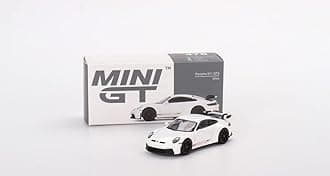 Truescale Miniatures True Scale Model Car Compatible with Porsche 911 (992) White Limited Edition 1/64 Diecast Model Car MGT00478