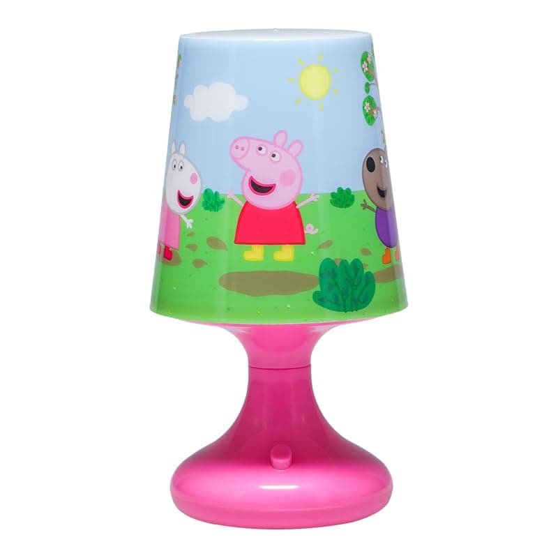 Paladone Peppa Pig Officially Licensed Table Lamp with 2 Light Modes, Kids Bedroom Bedside Light Playful Peppa Pig Sunny Scene, Night Light for Boys and Girls