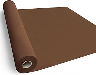 SMART&CASUAL 36" x 2,520" (210') Coffee Kraft Craft Paper Roll for Gift Wrapping Bulletin Board Bouquet Flower Kids Art Packing Parcel Table Covering 80GSM 55LB (Coffee, 36" x 210')