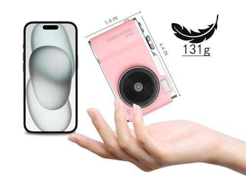 Kids Digital Camera, 2.4 inch TFT Screen Camera with 32GB Card, 48MP Digital Zoom, 16X, Compact Camera Support Video Recording, Photography,