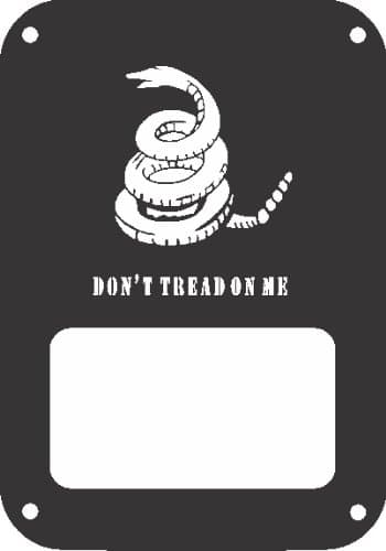 JeepTails Don't Tread On Me Tail lamp Light Covers Compatible with Jeep JK Wrangler - Black - Set of 2