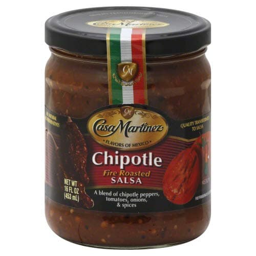 Casa Martinez Salsa Chipotle Fire Roasted - 16 OZ (Pack of 2)