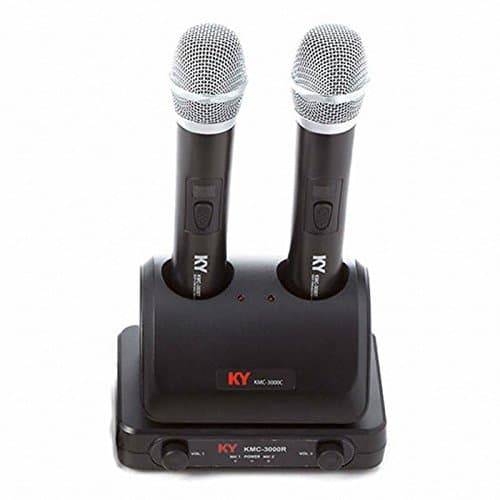 KEUMYOUNG Digital KMC-3000S 2Ch Wireless Mic System (for TKR-365HK & Other Karaoke Players) 900Mhz, Max 52Ch frequency
