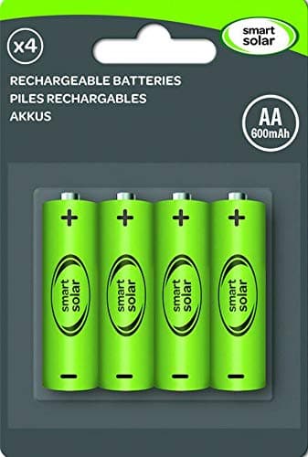 Smart Solar AA 600mAH Rechargeable Batteries