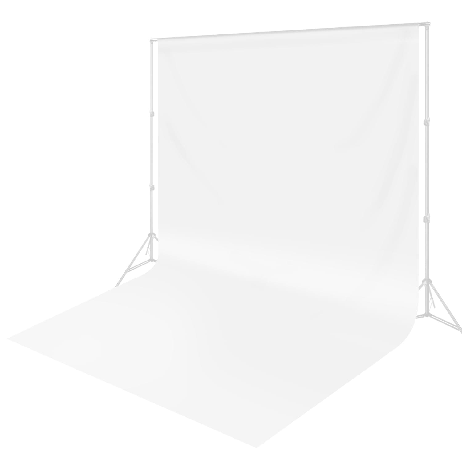 10 x 20 ft White Backdrop Background White Screen for Photography Video Recording Picture Shooting high Density Polyester Fabric Pure Recording Parties Curtain