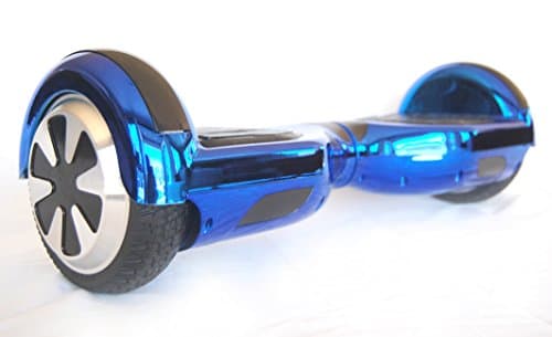 DTC Technologies Model R6 Hoverboard Self-Balancing Scooter UL-2272 Certified (Chrome Blue)