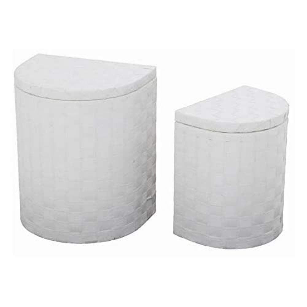 Vacchetti 1914080000 Basket, Paper, White, Medium, 2 units