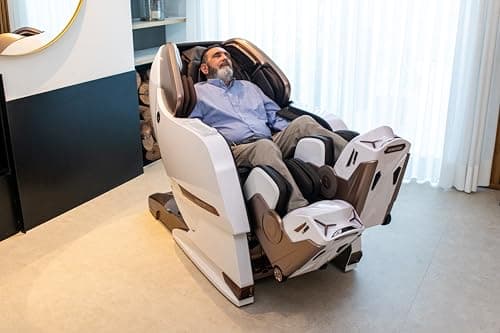 GLOBAL RELAX® | CENTURION PHANTOM 8D Massage Chair | Unique Experience: Independent Leg Movement | Thermotherapy I Zero Gravity | 32 Programs | Brain Massage I Bluetooth