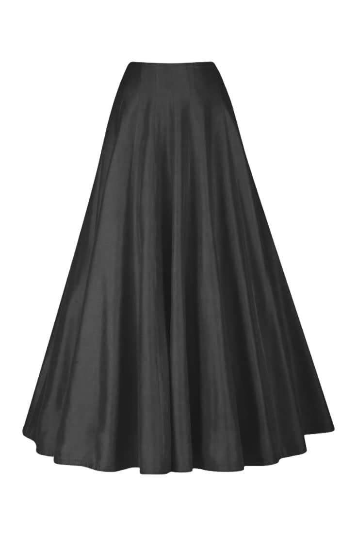 JANAK Silk fabric long ghera Kali pattern skirt