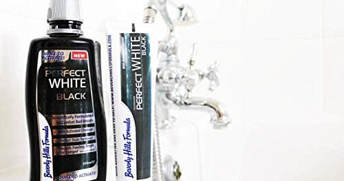 Beverly Hills Formula DUO PACK Perfect White/Black Toothpaste 100ml & Mouthwash 500ml