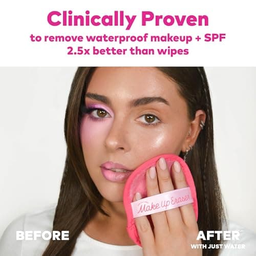MakeUp Eraser, 7-Day Set, Erase All Makeup With Just Water, Including Waterproof Mascara, Eyeliner, Foundation, Lipstick, and More