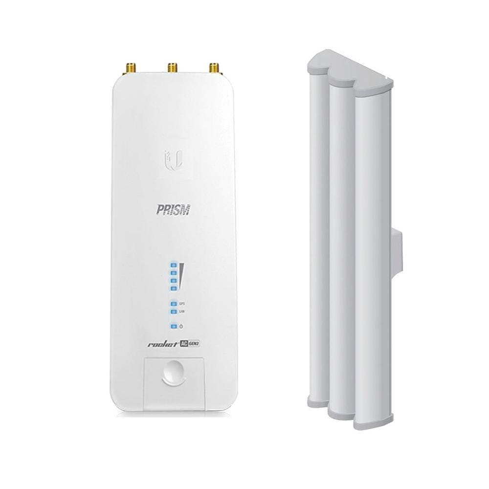 Rocket Prism AC RP-5AC-GEN2 5GHz Wireless Access Point BaseStation with AirMAX Sector Antenna AM-5G19-120 19dBi 120° 2x2 MIMO