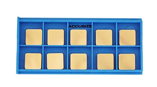 Accusize Industrial Tools SPG422 Carbide Inserts TiN Coated 10 Pc Set, 2136-1026x10