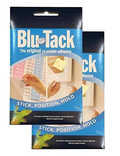 Lucky Blu Tack, Multipurpose Reusable Adhesive, Clean, Safe & Easy to Use, Non-Toxic, Handy (Size-75grams) Pack of 2