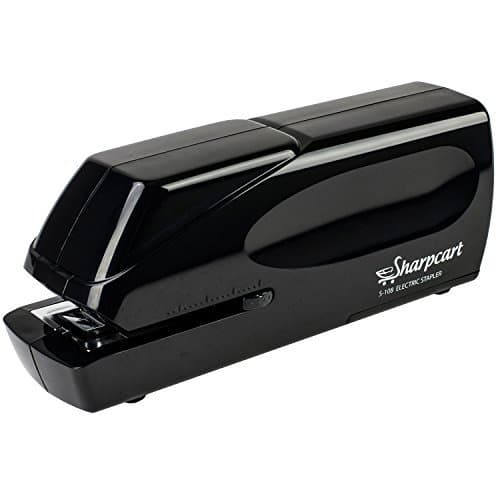 25 Sheet Capacity Electric Stapler – Automatic Heavy Duty No-Jam Stapler - Battery Operated or AC Powered (AC Power Adapter Included)