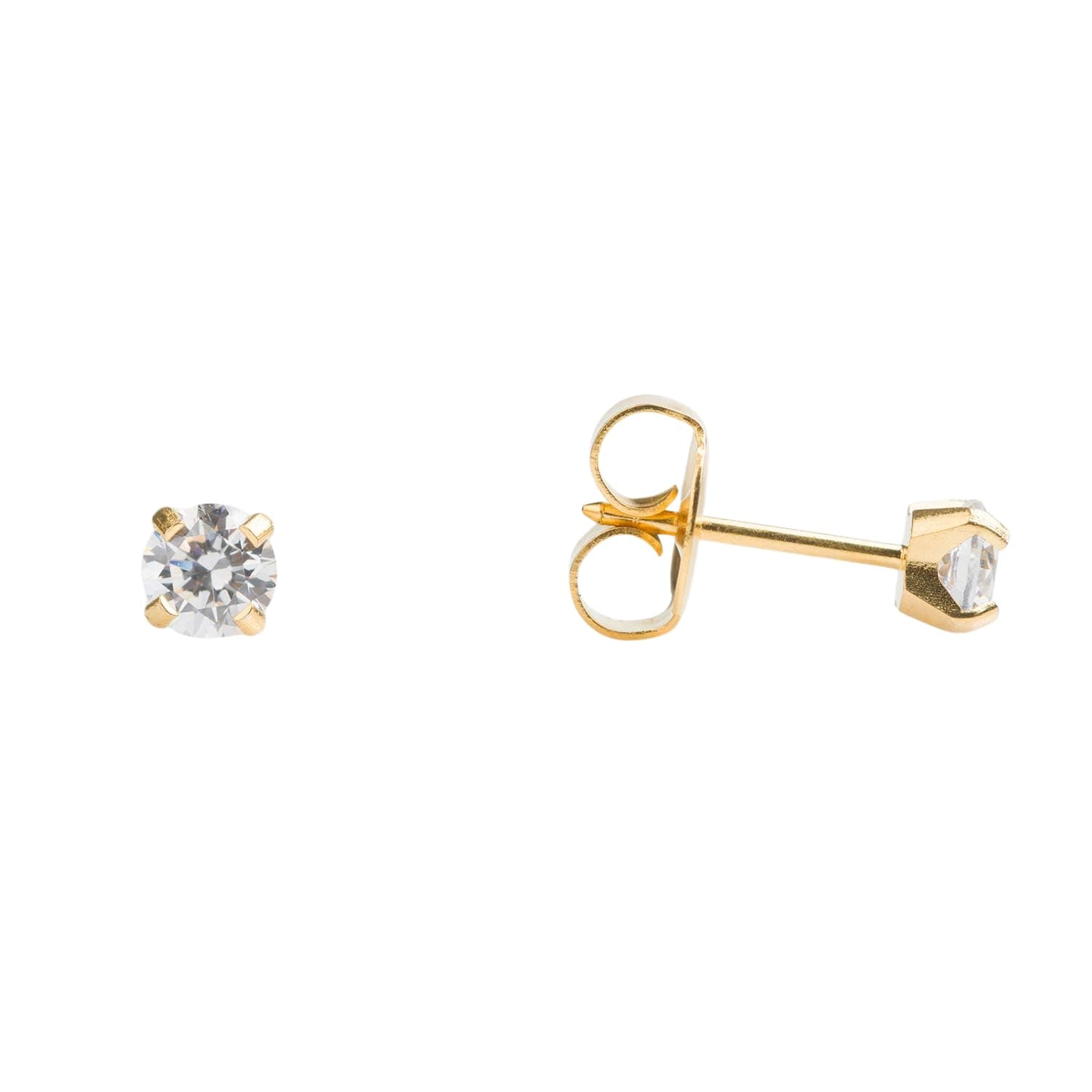 Sensitive Cubic Zirconia Stud Earrings | Hypoallergenic and Nickel Safe for Sensitive Ears | High Fashion Earrings for Women and Men