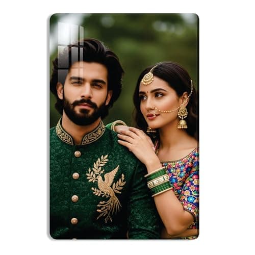 Giftplease Customized Acrylic Photo Frame 15x10 Inches – Personalized Wall Mount Frameless Poster, Picture Frame, Customized Gift, Personalised Gift, Birthday, wedding, Photoframe, Custom Gifts