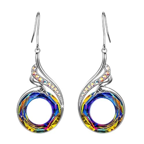 Kate Lynn Earrings for Women Nirvana or Phoenix Drop Dangle Earrings Crystals from Swarovski Jewelry for Women Birthday Gifts for Mother Woman Friends with Gift Box