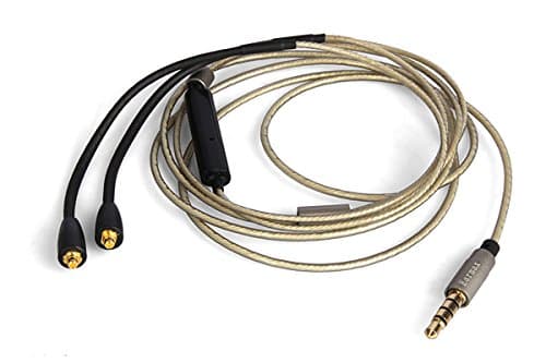 MMCX Upgrade Audio Cable Cord Inline Remote & Mic Earphone for Shure SE846 SE535 SE425 SE315 SE215 UE900
