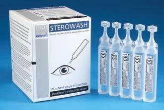 25 x Eye Wash Solution Refills 20ml Pods Sterile Saline Directale Jet Easy to Use