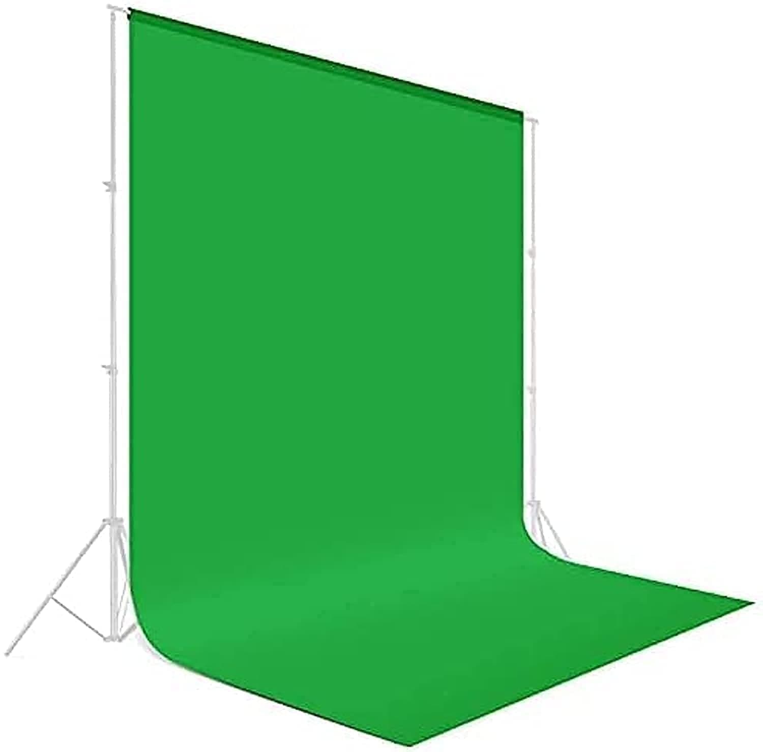 Padom 10X20 ft(3X6M) Green Photography Backdrop Solid Color Background,Photo Studio,Collapsible High Density Screen for Video Photography and Television, (Non-Gloss Reflective Fabrication)
