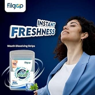 Filgap Mouth Freshner Elaichi, Ginger,Lemon,Mint,Orange, Paan Flavored Strips for Fresh Breath, Sugar Free Dissolving Strips and Gives Fresh Breath Instantly (Pack of 12)