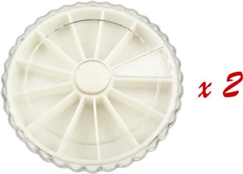 2 Pcs Empty Rhinestone Wheel, 2.5"