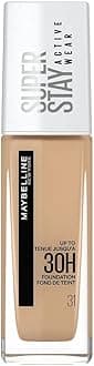 New York Foundation, Superstay Active Wear 30 Hour Long-Lasting Liquid Foundation, Lightweight Feel, Water, Sweat and Transfer Resistant, 30 ml, Shade: 31, Warm Nude