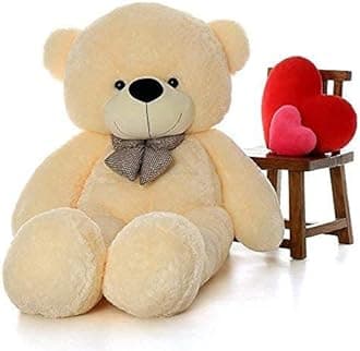 Vaishno Teddy Bear 7 Feet for Girls Soft Plush Stuffed Toys, Huggable and Lovable Teddy Bear Gift for Birthday Kids, Girls, Wife, Girlfriend, Valentine's, Anniversary (Cream)