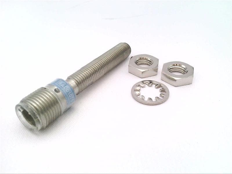 RADWELL RAD01075 2MM Range, 4-PIN M12 QD, 8MM Threaded Body, Cylindrical, Normally Open, PNP Output, Proximity Sensor, Shielded