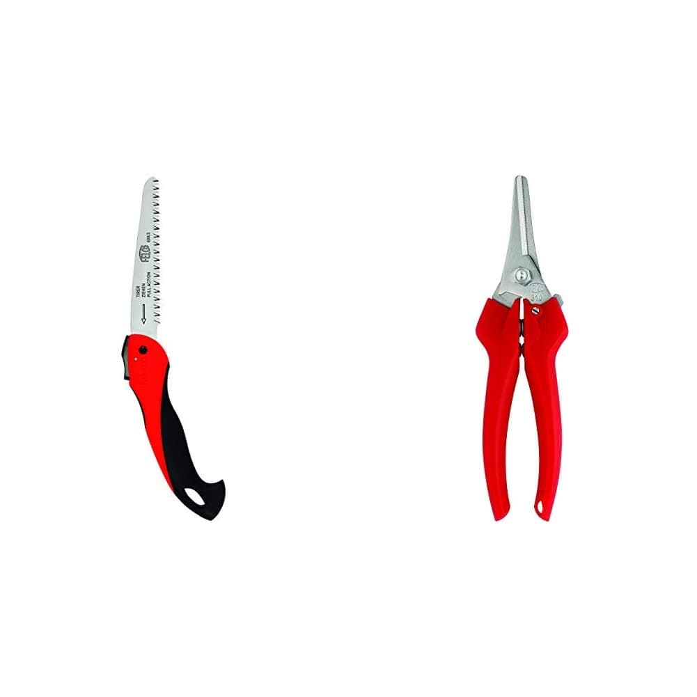 Felco F600 Folding Pull-Stroke Pruning Saw - Blade 16 cm & 310 Snips (Straight Head)