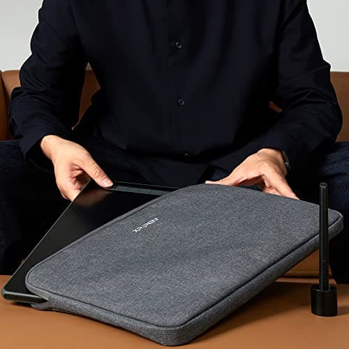 XP-Pen ACJ09 Carry Protective Bag Portable Protective Case Suitable for Any 10x6 inch Tablet Including XP-Pen Deco Fun L, Deco 01 V2, Deco Pro S, Star G960S & S Plus, Star 03 V2, Grey