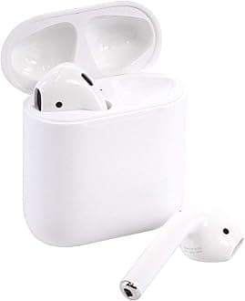 Apple MMEF2AM/A AirPods Wireless Bluetooth Headset for iPhones with iOS 10 or Later White - (Renewed)