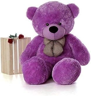 AVSHUB Soft Toy Teddy Bear 3 Feet for Girl Lovable Huggable Teddy Bear | Plushie Soft Toys for Kids | Plush Soft Toys for Baby Boys and Girls Kids - Teddy | Birthday & Valentine Gift (Purple)