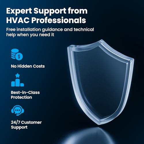 Senville 18,000 BTU Ducted Mini Split AC/Heating System, Concealed Duct, Built-in Water Pump, Wall Thermostat, 16 Ft. Installation Kit