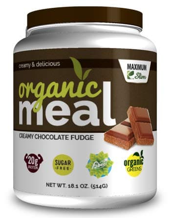 Maximum Slim Organic Fat Burning Meal Replacement for Weight Loss Control & Energy - Balanced Diet Drink- Chocolate
