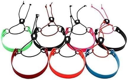 SureFit 3/4" Biothane E-Bungee Collar Medium 12"-24" Neck Size Quick On/Off E-Collar Strap Fits Educator Dogtra (Black w/Black Bungee)