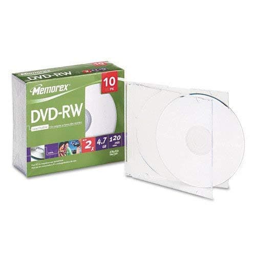 Memorex10-Pack 2x DVD-RW Disc Spindle
