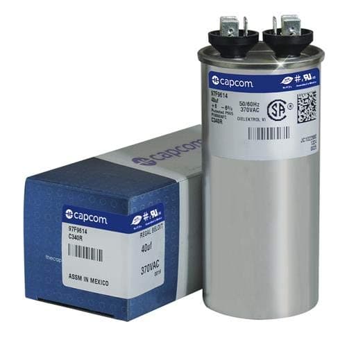 97F9614-40 uf MFD 370 Volt VAC - GE Round Run Capacitor Upgrade